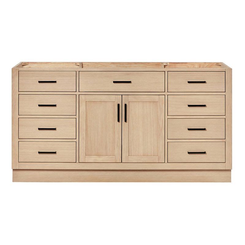 Hepburn 66 Single Bathroom Vanity Base Only, Oak