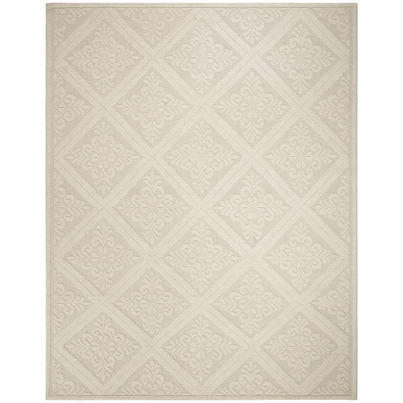 Kelty Hand Woven Wool Geometric Rug, Rectangle 8' x 10'