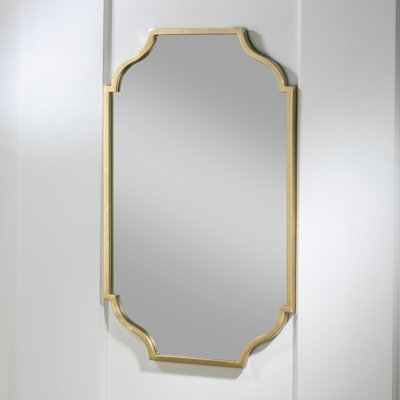 Kanari Iron Scalloped Wall Mirror