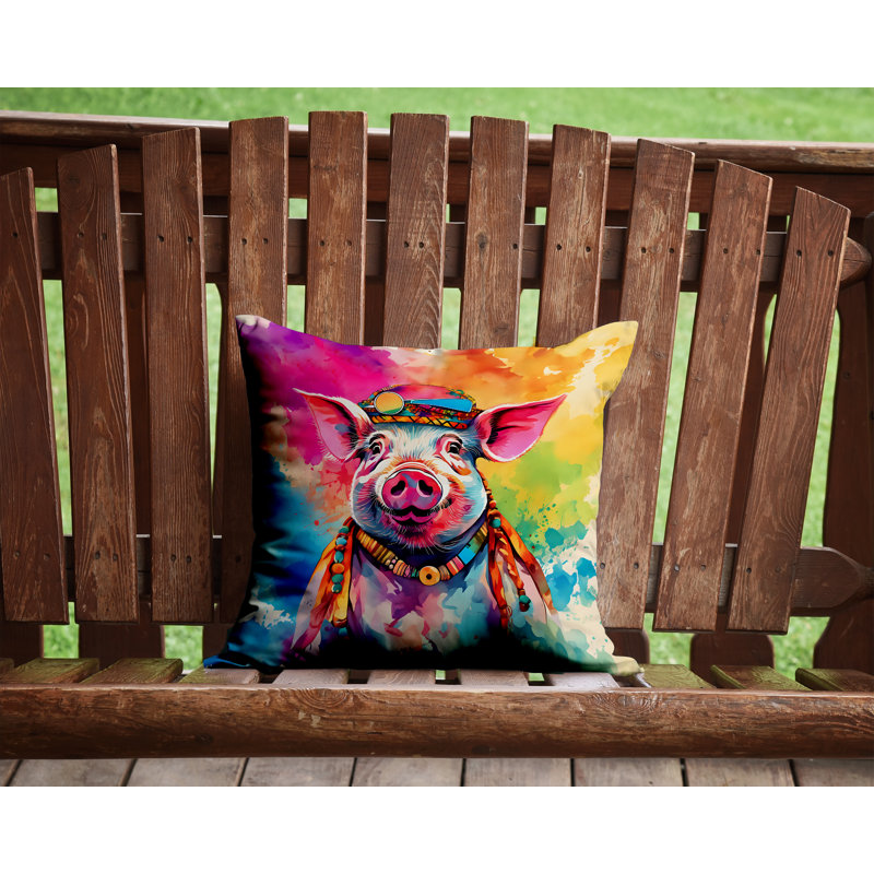 Coussin Hippie, H 14 po x l 14 po