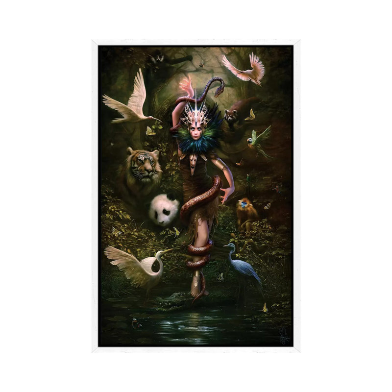 Harmony by Melanie Delon - Print on Canvas, White Framed, 66.04 cm H x 45.72 cm W