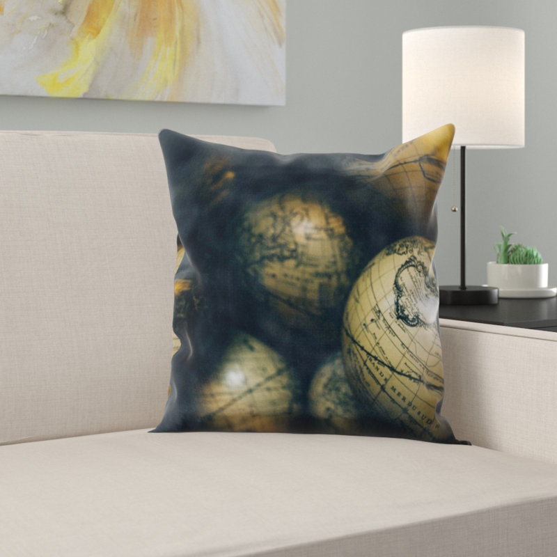 Coussin décoratif globes