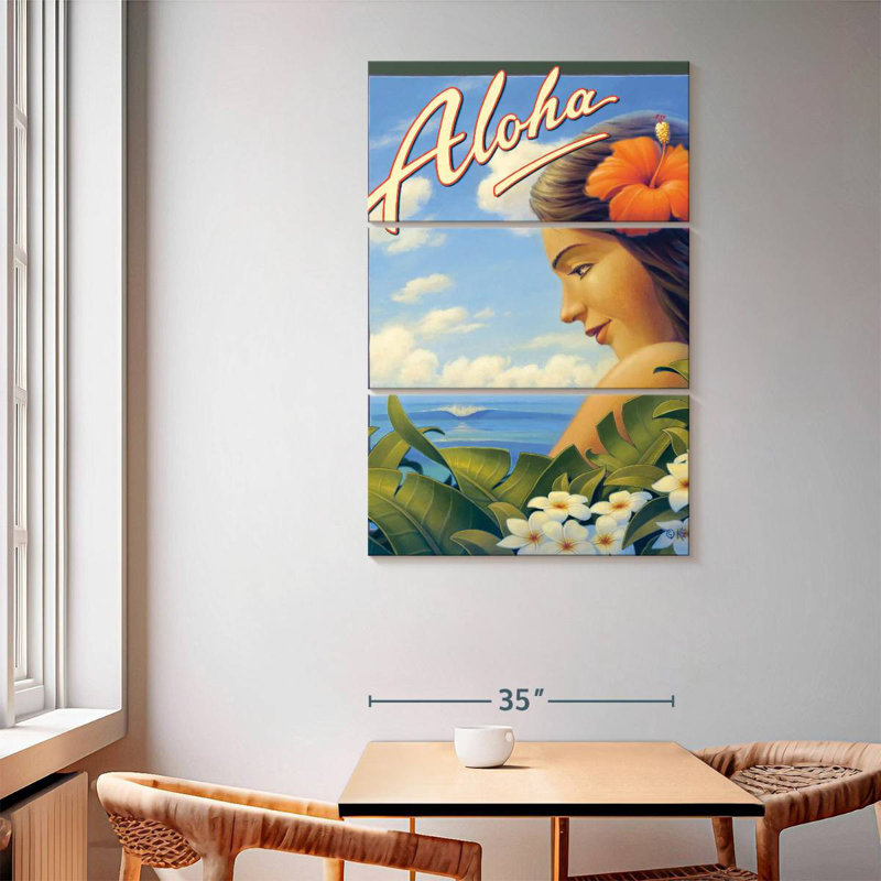 Aloha Hawaii Girl, H 65 po x l 42 po