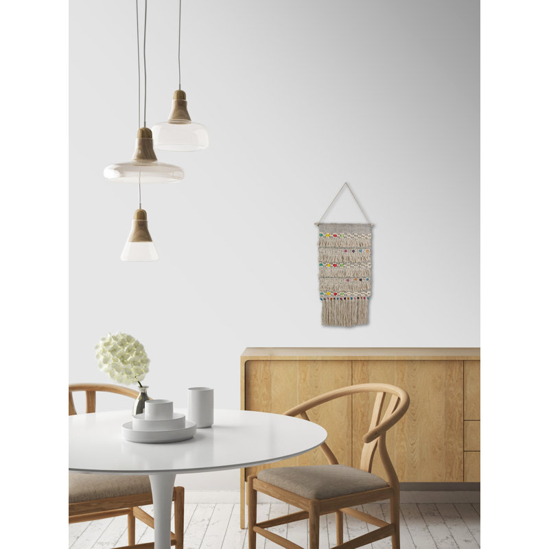 Tapisserie en coton avec accessoires de suspension