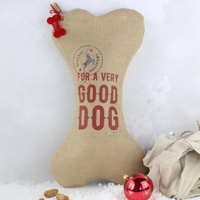 Hollis Personalised Dog Christmas Stocking