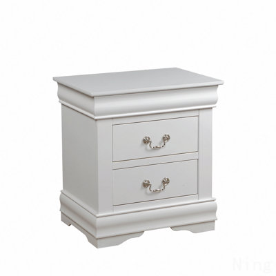 White Finish Nightstand