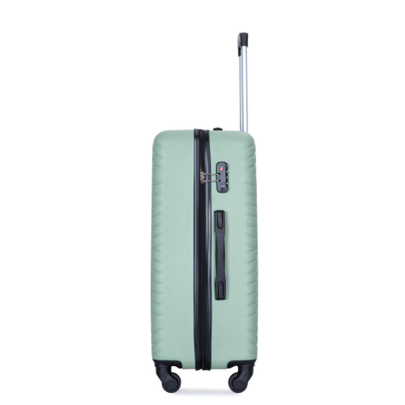 valise à bagages 4 pièces en ABS léger avec roues rotatives, 24 pouces et 28 pouces avec verrou TSA, (16/20/24/28)