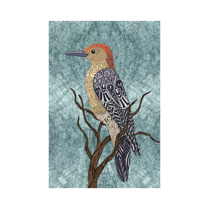 Woodpecker Bird by Angelika Parker - Wrapped Canvas Print, 152.5 cm H x 101.5 cm W