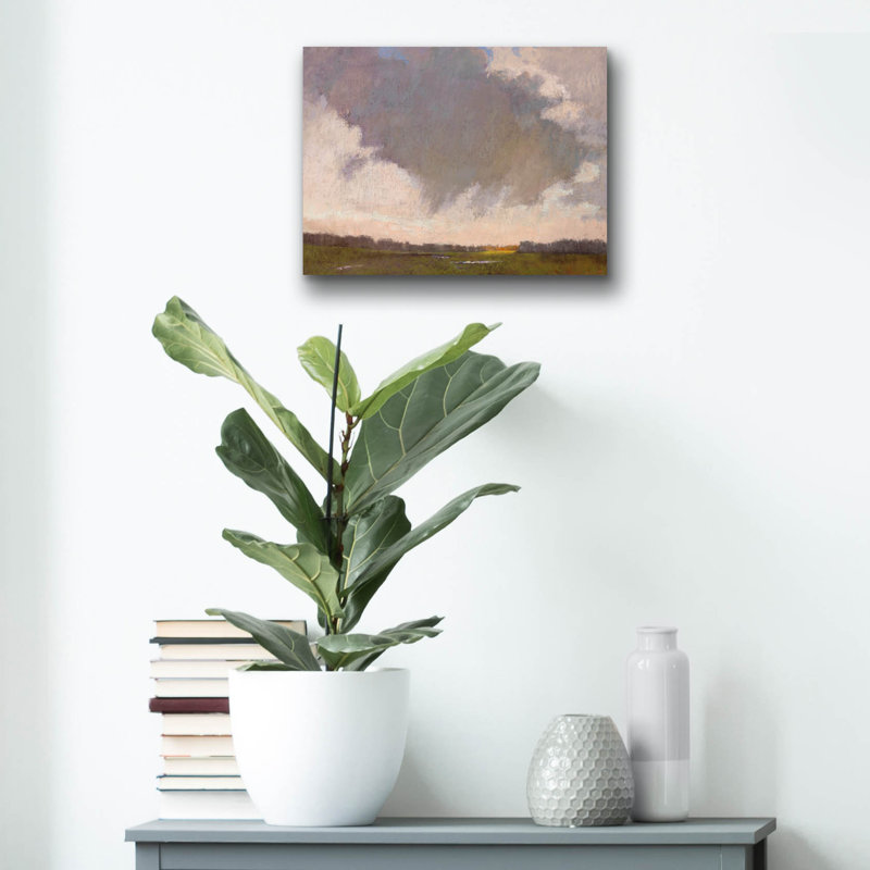 Art mural en verre «Cloud Love» par Carol Strock Wasson, H 12 po x l 16 po x P 0,13 po