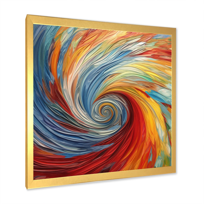 Spiral Symphony II - Abstract Spirals, reproduction d'art sur toile, H 36 po x l 36 po x P 1,5 po