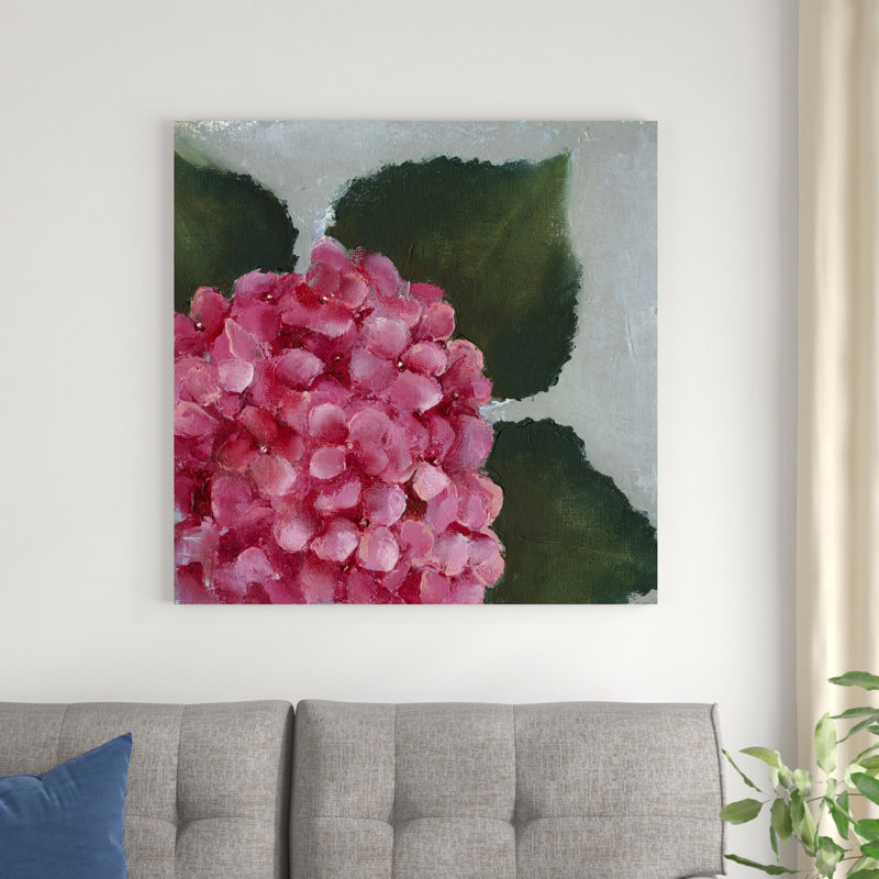 Détail d'hortensia II, H 36 po x l 36 po x P 1,25 po