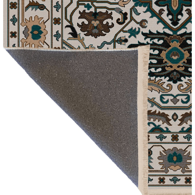 Elex Performance Washable Oriental Indoor / Outdoor Rug, Rectangle 4'11" x 7'7"