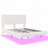 Boucle Fabric Floating Bed with Light-962480748