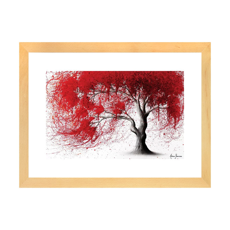 «Western Iron Tree» par Ashvin Harrison - impression d'art graphique, H 16 po x l 24 po x P 1 po, Cadre papier naturel