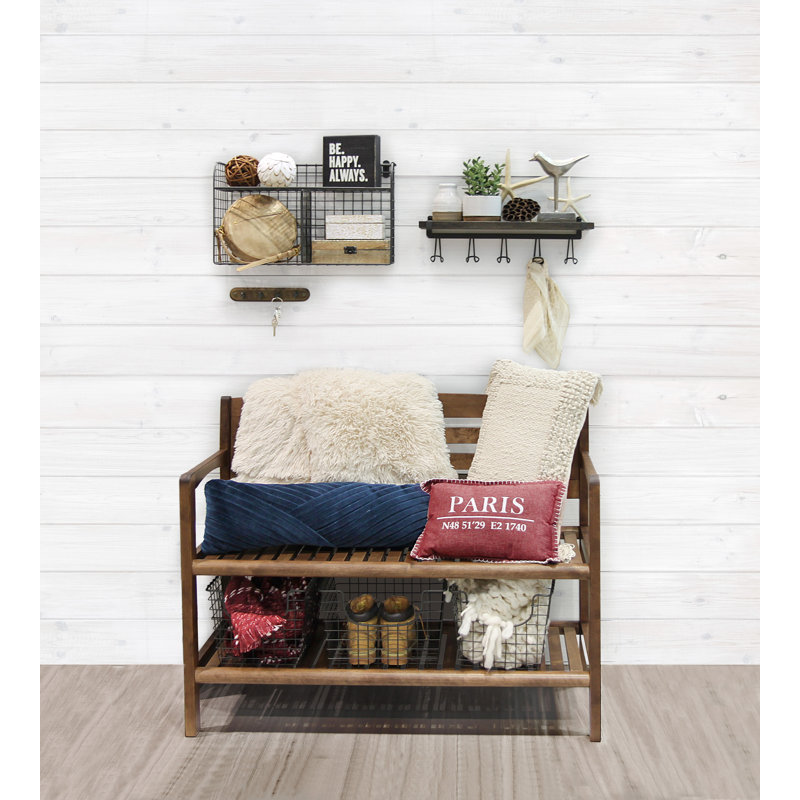 Porte-manteau mural en bois Legaspi