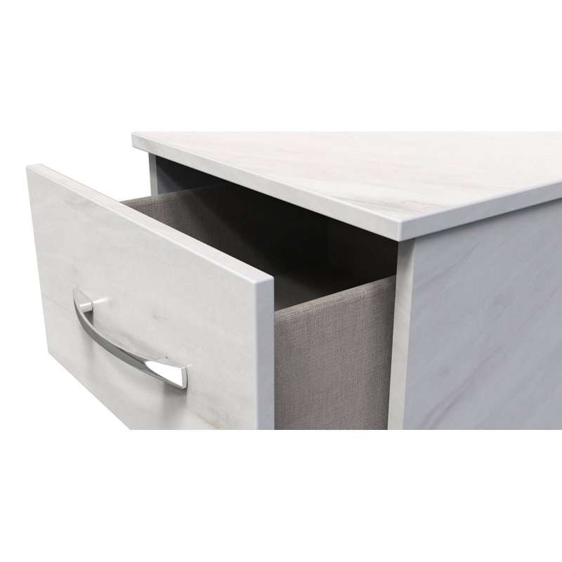 Dekyn 37cm W Manufactured Wood Bedside Table