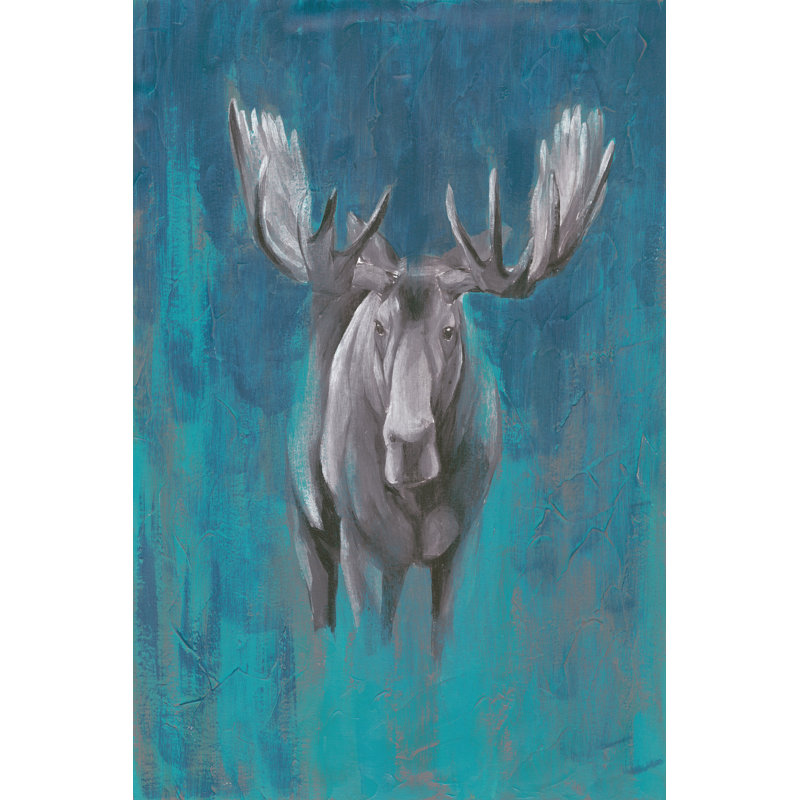 Contemporary Cervidae I by Grace Popp - Wrapped Canvas Painting, 30cm H x 20cm W x 3.8cm D