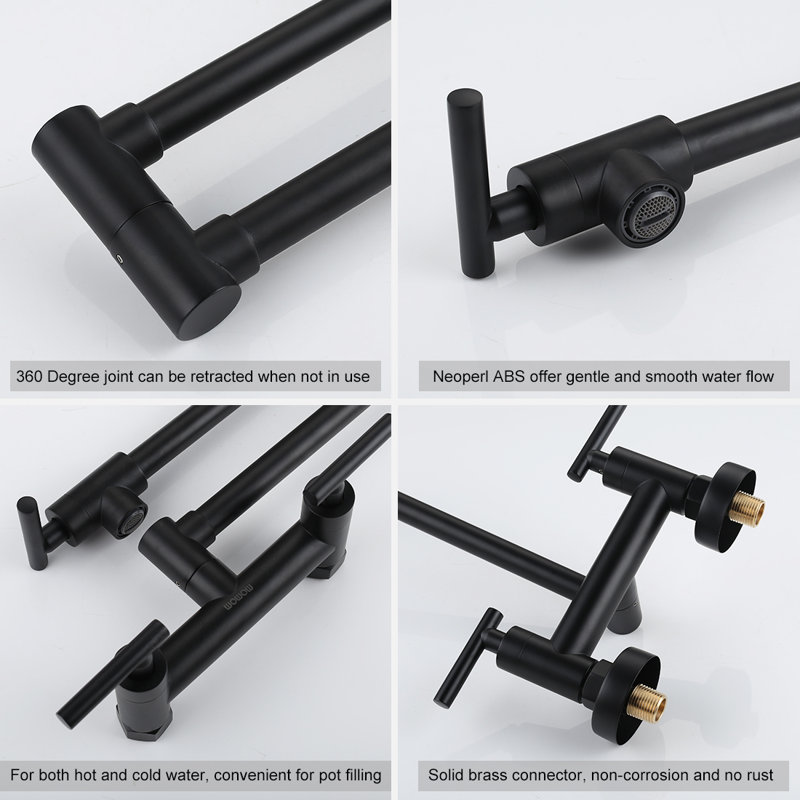 WOWOW Touch Kitchen Faucet, Matte Black