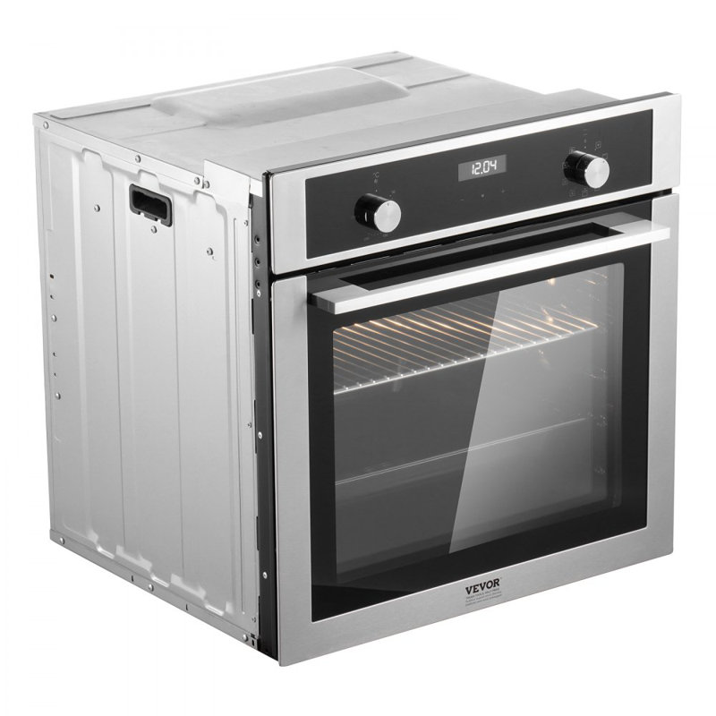 Single Wall Oven 24" Electric Built-in Wall Oven 9 Functions 2.68 Cu. Ft