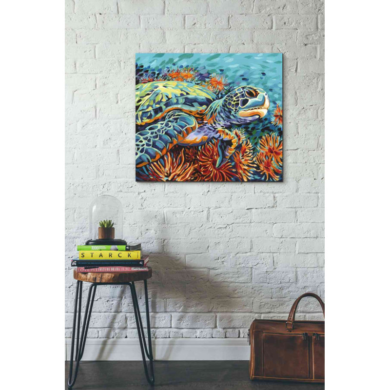 Impression sur toile tendue, "Sea chérie I", H 26 po x l 30 po x P 1,5 po