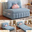 Coussin convertible 31,5 po en polyester bleu-130084684