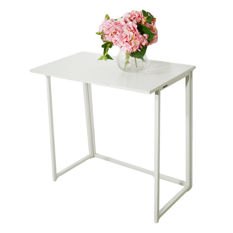 Baptistine Foldable and Modular Steel Desk, White