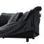 Canapé modulaire convertible 2 places avec housse, velours côtelé gris, housses de coussin amovibles, coussins moelleux, sièges confortables, design naturel, combinaisons, housse amovible de haute qualité, profond-120912947