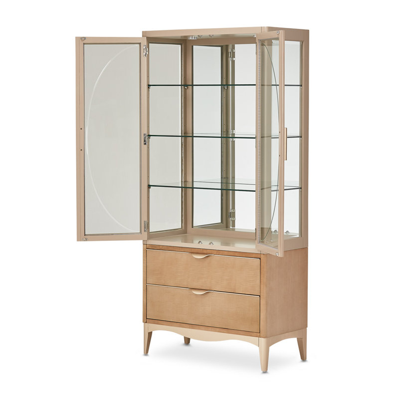 Malibu Crest Lighted Curio Cabinet
