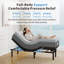 Structure de lit réglable Modern Modern avec matelas de 12 po, télécommande sans fil, fonction anti-ronflement, assemblage sans outil-1315270142
