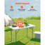 121.9cm Rectangular Adjustable Folding Table