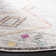 Muniz Power Loom Light Grey/Red Rug
