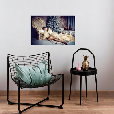«Elegant Christmas Dream Dreamy Elegant Peaceful Christmas Tree Winter», reproduction d'art murale