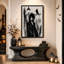 Art mural sur toile noir et blanc-1445216989