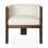 Egg Designs Boucle & Walnut Occasional Chair