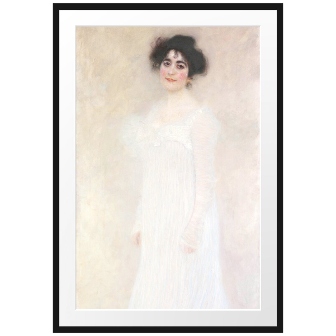 Gerahmtes Poster Serena Pulitzer Lederer von Gustav Klimt