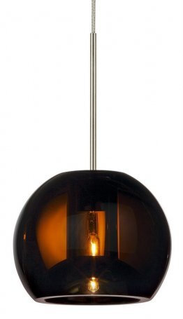 Gracie 1 - Light Bronze Single Pendant, Cognac Bronze