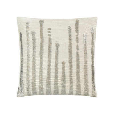Coussin en velours argenté ivoire Cloud9 Cloud9 22 po x 22 po Cloud9