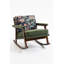 Chaise d'appoint Mid-Century moderne, chaise berçante