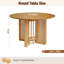 Round Metal Base Dining Table