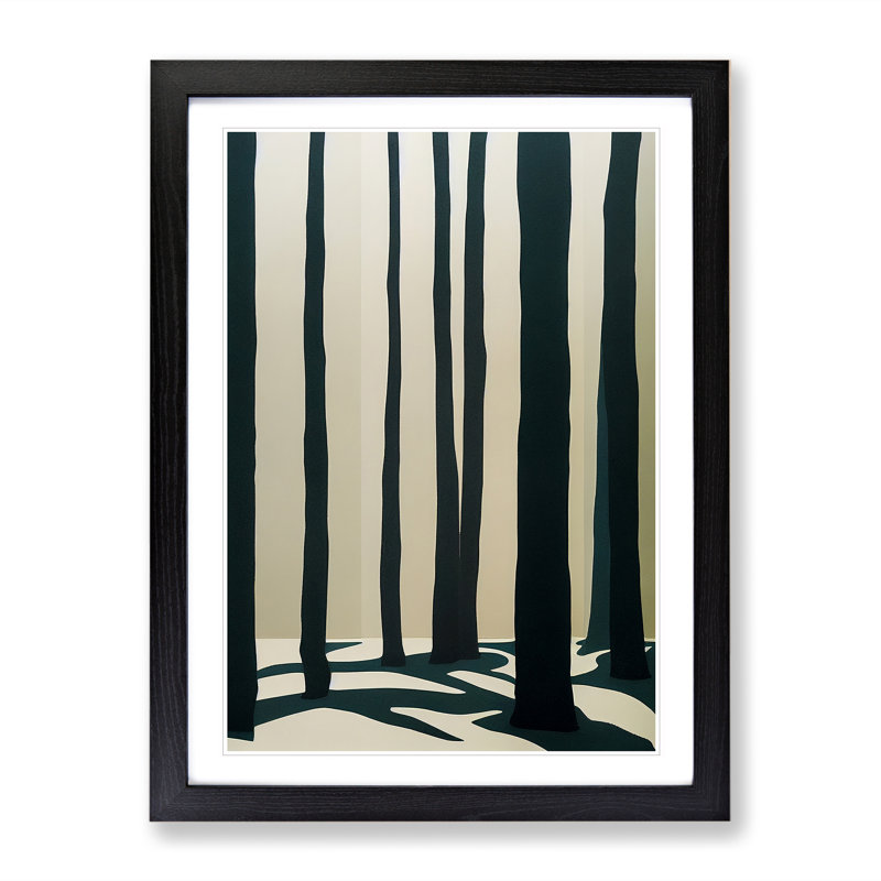 Eerie Forest No.2 - Wall Art, Black Framed, 46cm H x 34cm W x 2cm D