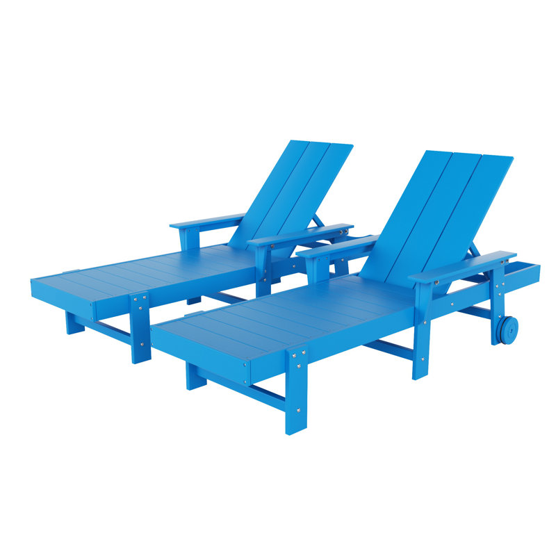 Joubert Outdoor Chaise Lounge Set, Blue