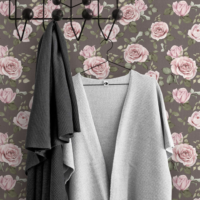 Papier peint adhésif rose
