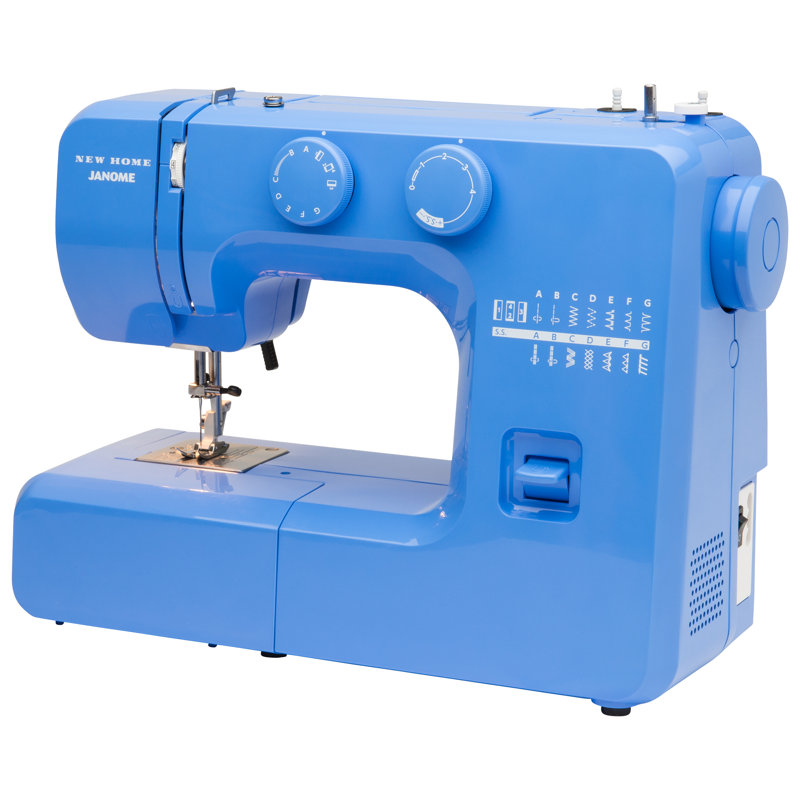 Janome Blue 15-Stitch Beginner-Friendly Sewing Machine