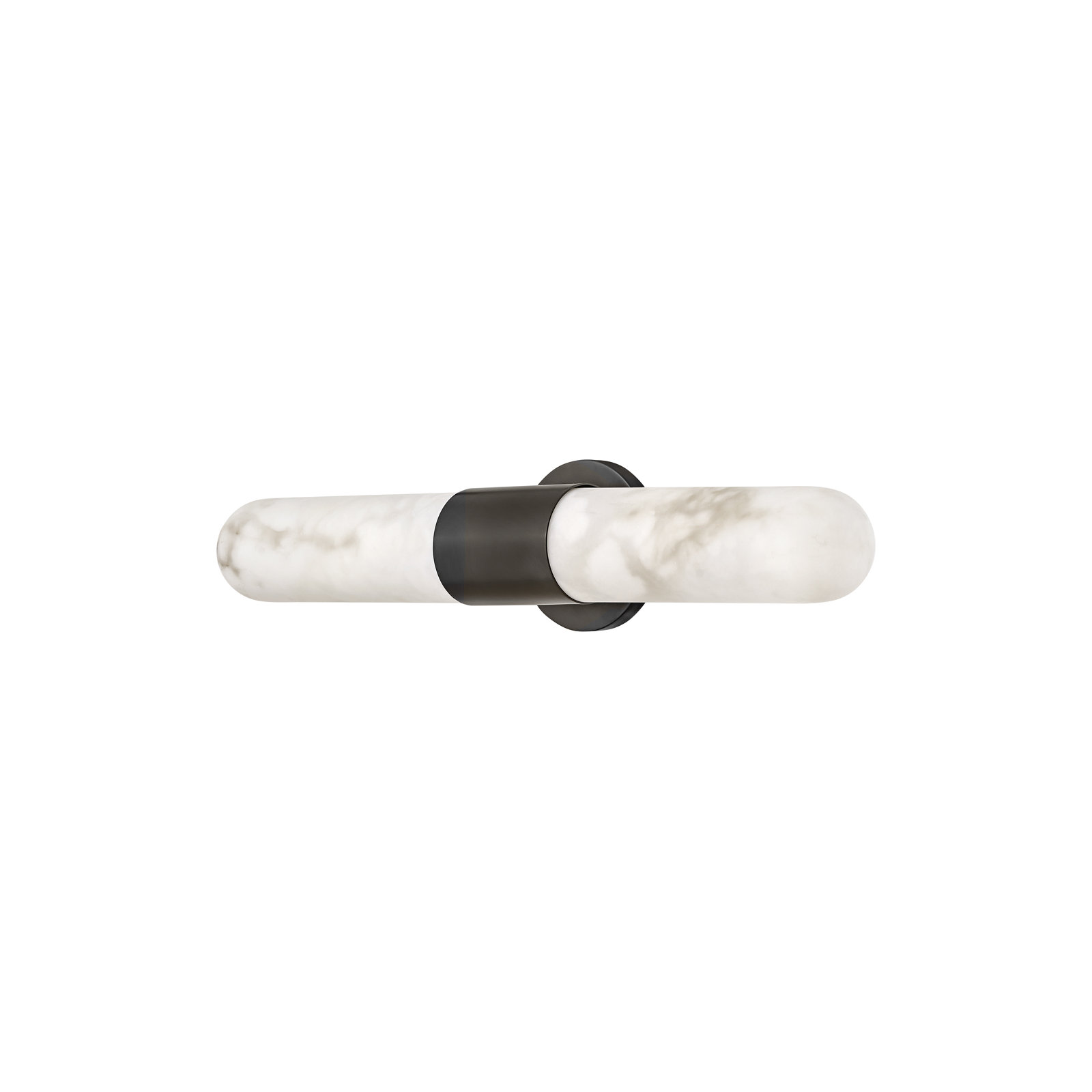 2 Light Alabaster Dimmable LED Bath Bar, Black Oxide