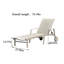 Chaise longue d'extérieur en aluminium