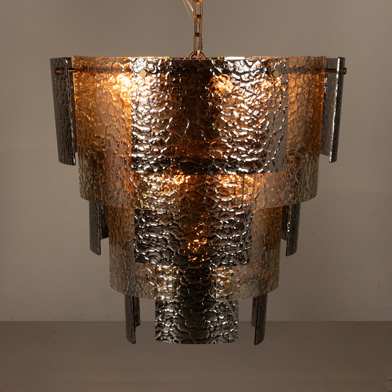 Cornelius Chandelier, 4 Tiers, 10 Lights, 25" H x 25" W x 25" D
