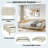 Upholstered Daybed With 4 Support Legs-797395389