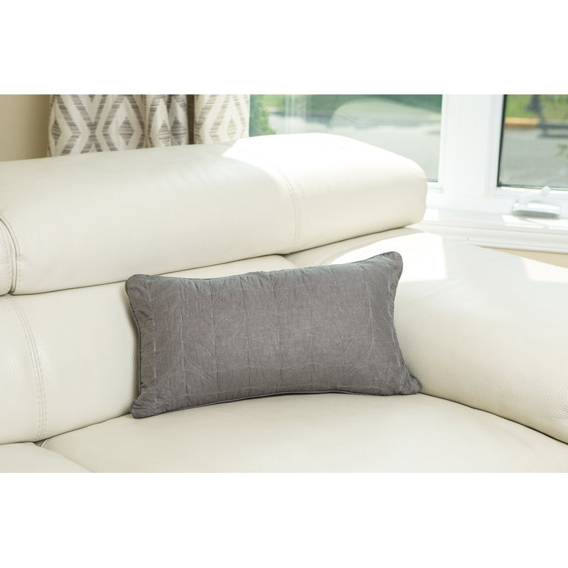 Coussin Leaf, Gris