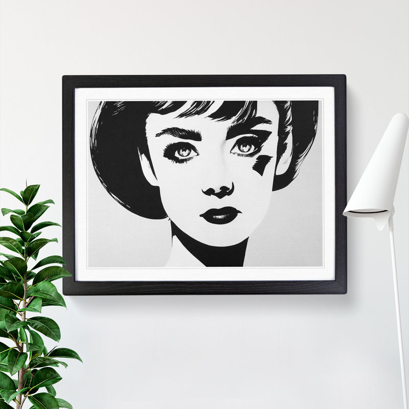 Woman - Framed Print, Black Framed, 46cm H x 64cm W