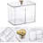 Holder Dispenser 3-Section Clear Bathroom Organizer